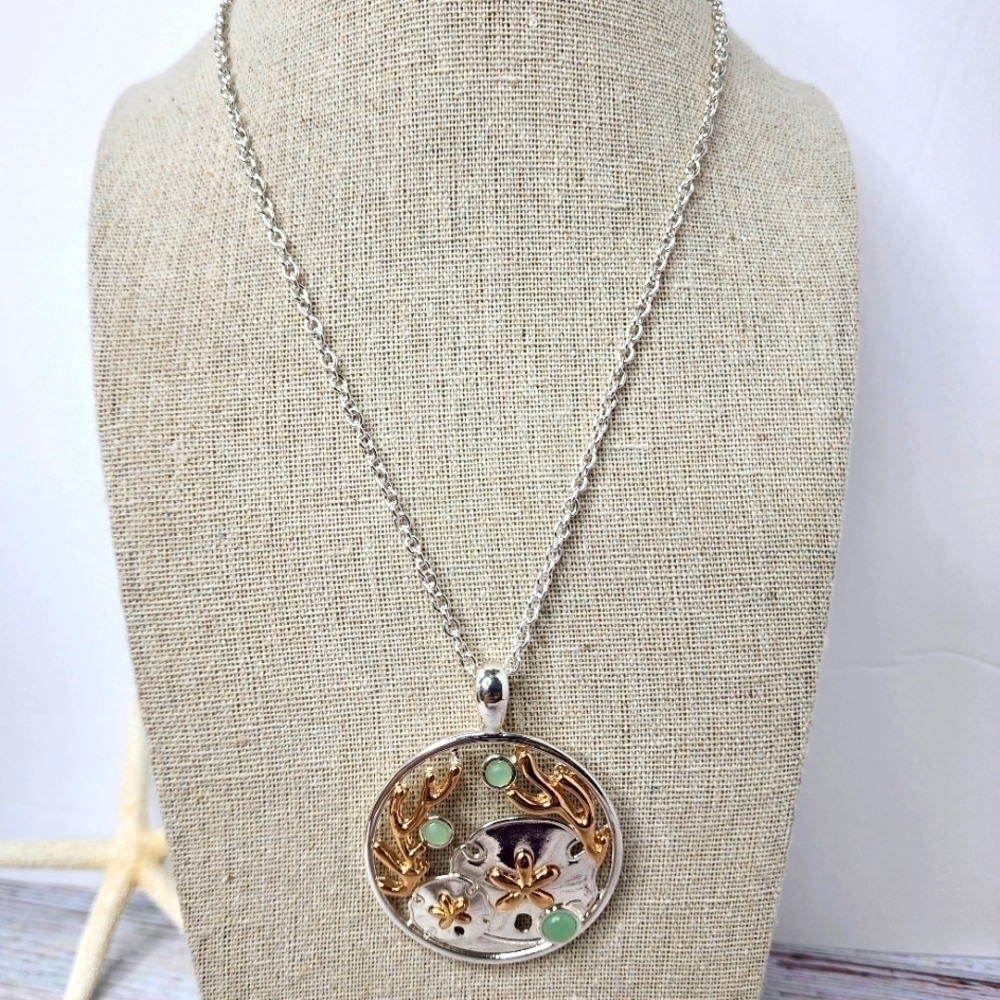NEW PERIWINKLE BY BARLOW SILVER NECKLACE BEACH COASTAL VACATION - Picture 2 of 9